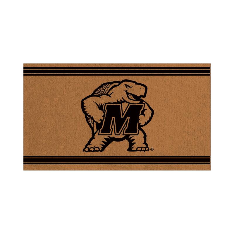 University of Maryland Monochrome Indoor/Outdoor Coir Door Mat - 28" x 16"