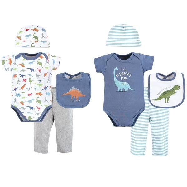 slide 1 of 1, Hudson Baby Infant Boy Layette Boxed Giftset, Boy Dino, 0-6 Months - Boy Dino 0-6 Months - Boy Dino
