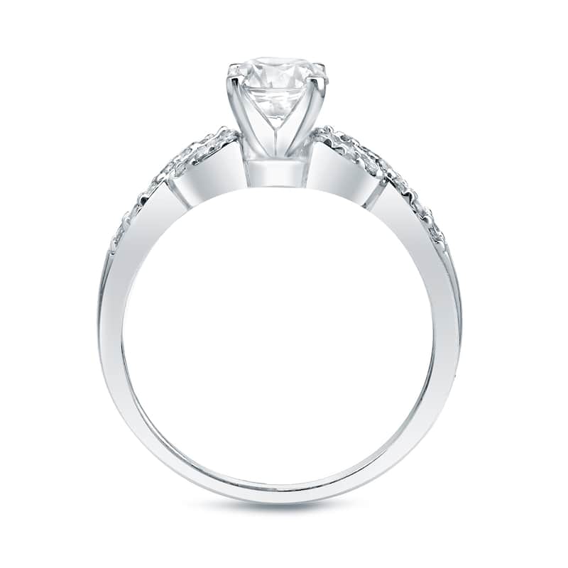 Auriya 3/4ctw Braided Twist Diamond Engagement Ring Set 14k Gold