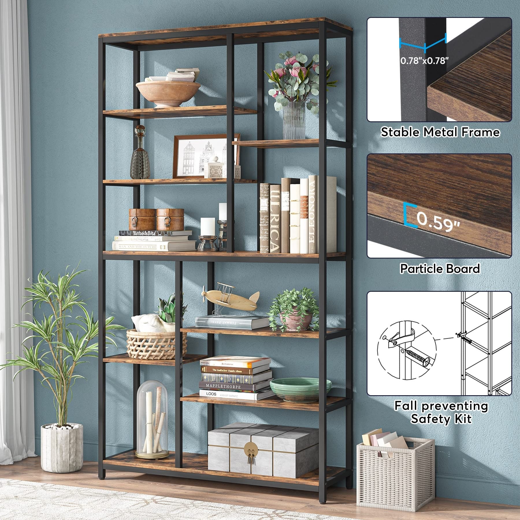 78 inch store tall bookcase