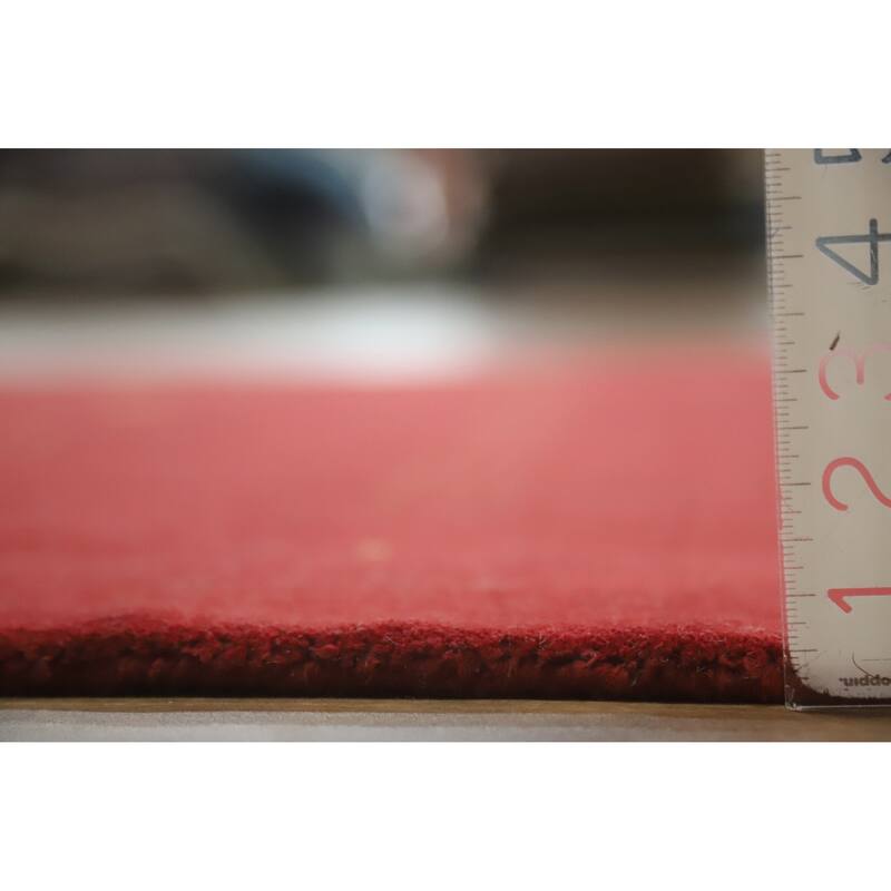Hand Knotted Oriental 100% Wool Carpet Tribal Tribal Red Gabbeh Area Rug - 7' 11'' X 5' 9''