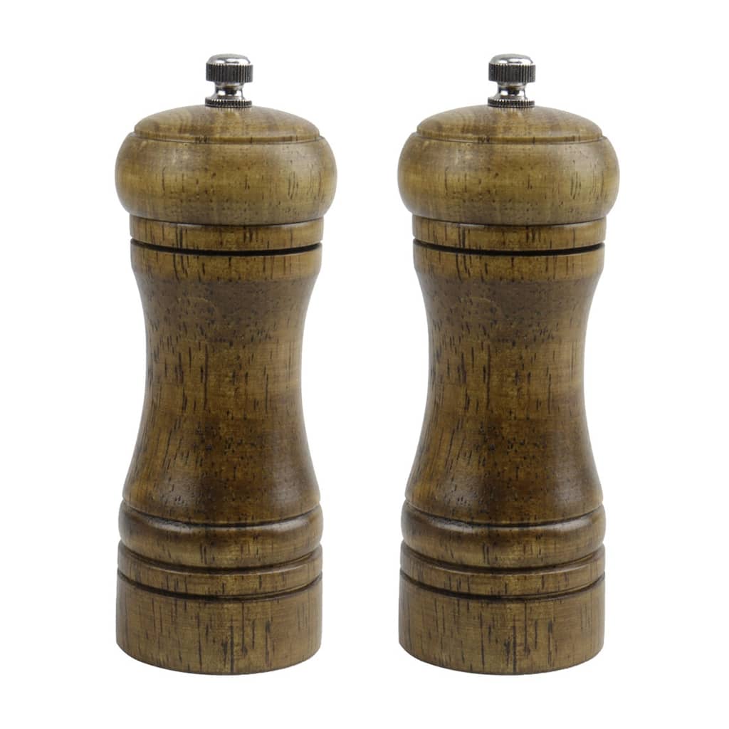 Salt and Pepper Grinder Wooden Mills Dispenser w Adjustable Coarseness