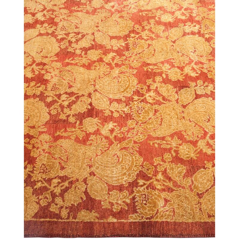 Overton Mogul, One-of-a-Kind Hand-Knotted Area Rug - Pink, 3' 1" x 5' 0" - 3' 1" x 5' 0"