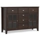 preview thumbnail 29 of 78, WYNDENHALL Stratford Solid Wood Transitional Sideboard Buffet - 54 inch Wide