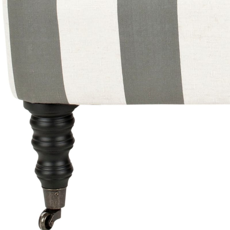 SAFAVIEH Kacy Greyish Blue/ White Stripe Arm Chair - 32Wx34Dx34H