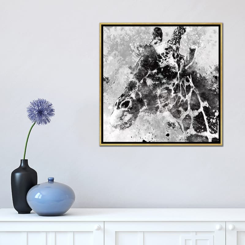iCanvas "Giraffe" by Carol Robinson Framed Canvas Print