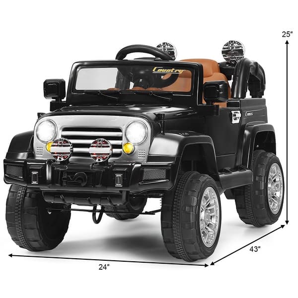 Costway 12V MP3 Kids Ride On Truck Car RC Remote Control w/ LED Lights