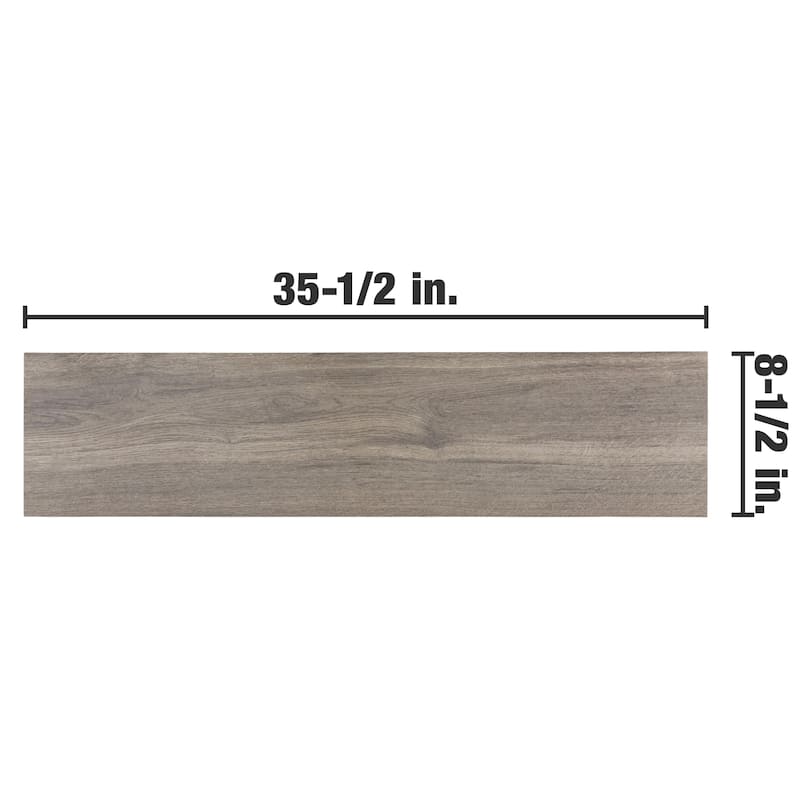 Merola Tile Llama Brown 8-1/2" x 35-1/2" Porcelain Floor and Wall Tile
