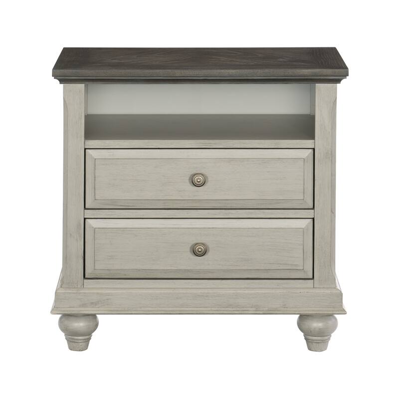 1pc Nightstand with 2x Drawers