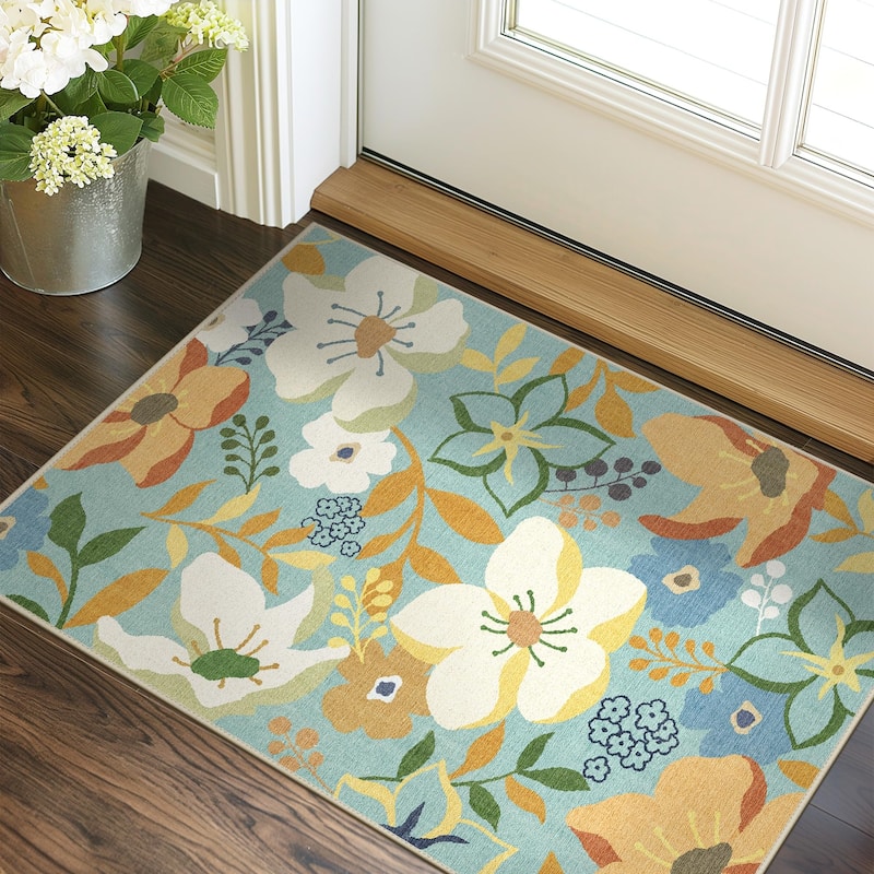 Mcow Low Pile Machine Washable Non-Slip Area Rug - 8'X10'