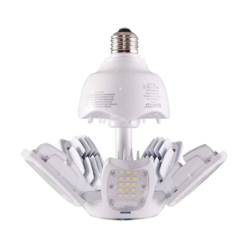 30 Watt LED HID Replacement 2700K Medium Base Adjustable Beam Angle 100-277 Volts - Clear