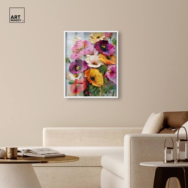 Floral Texture II Shadowbox by Art Remedy