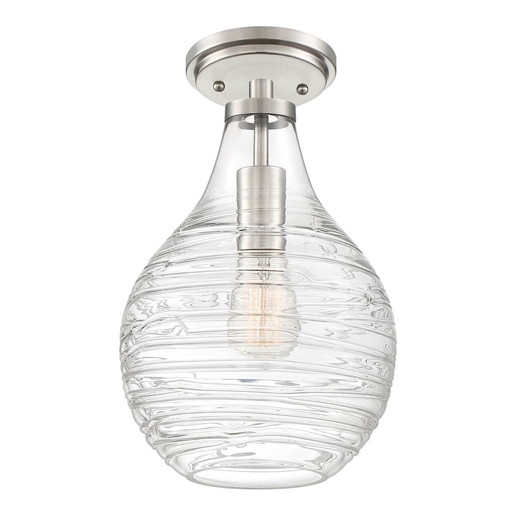 Bellevue Trinity 9" Wide Semi-Flush Ceiling Fixture