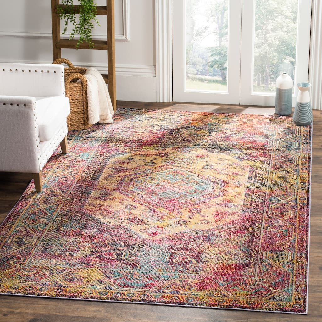 SAFAVIEH Crystal Elmije Vintage Boho Oriental Rug
