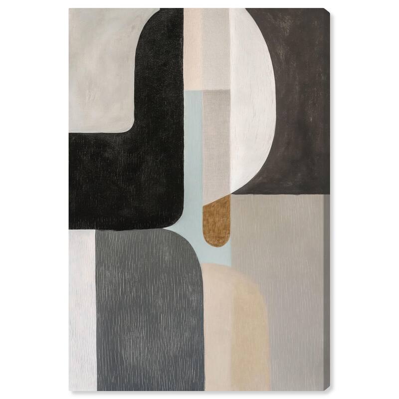 Interlocking Segments III Canvas by Art Remedy, Gallery Wrapped - 30" x 45"