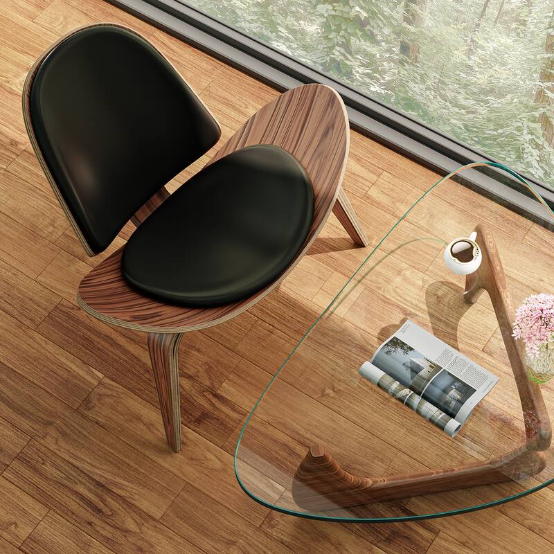 Nordic Style Three-Legged Shell Chair Living Room Chair Furniture