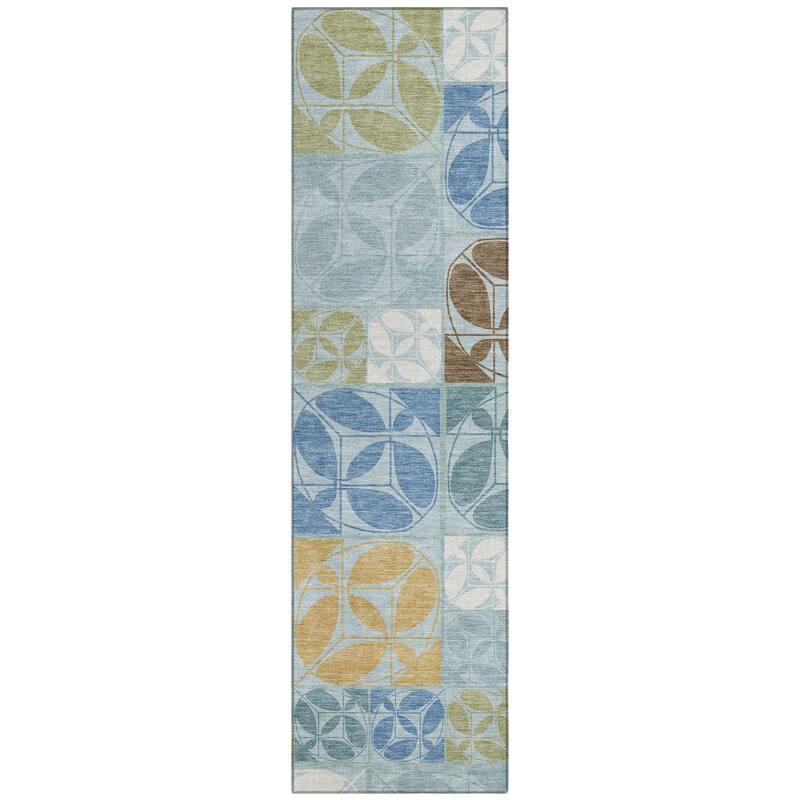Machine Washable Indoor/ Outdoor Patch Lupton Chantille Rug