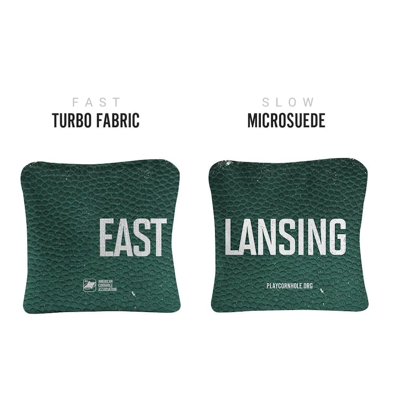 East Lansing Green Dual Sided Cornhole Bags