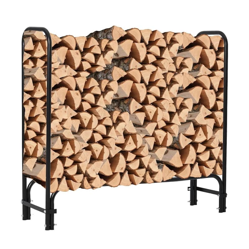 Firewood Rack Storage Cover Set for Patio Outdoor Use Backyard