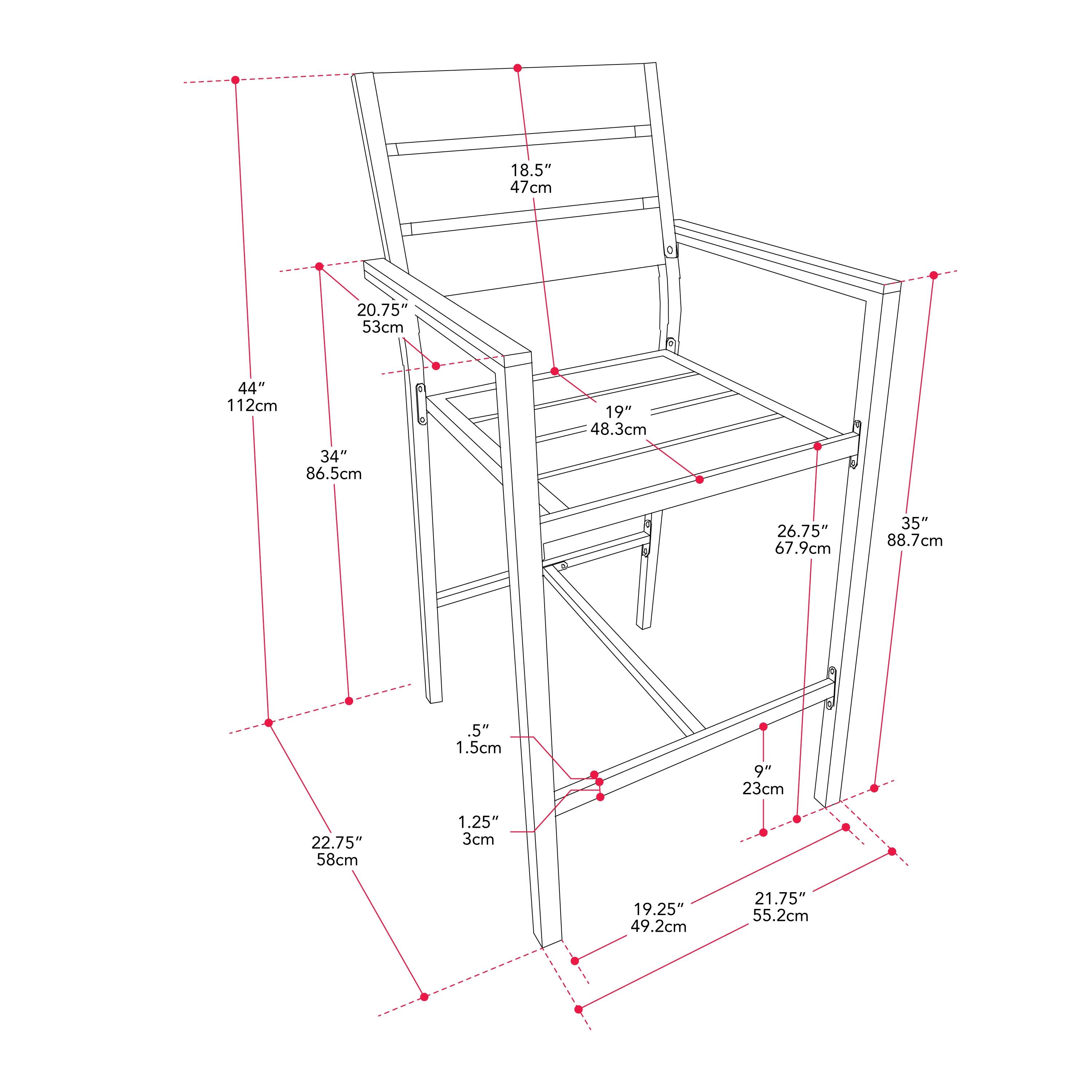 Galland Outdoor Bar Chair, Set of 2 N/A Bed Bath & Beyond 38936023
