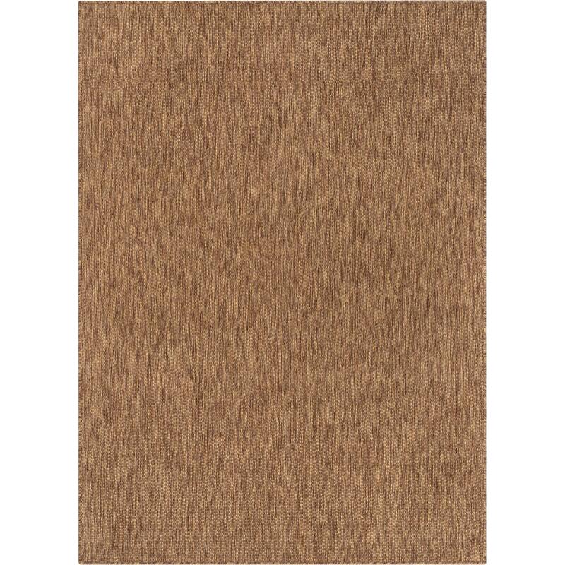 Well Woven Medusa Leif Nordic Indoor/ Outdoor Area Rug - 5'3" x 7'3" - Coffee
