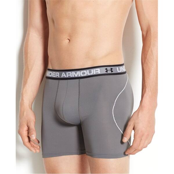 Shop Black Friday Deals On Under Armour Mens Iso Chill Underwear Boxer Briefs Grey Small Overstock 29427160