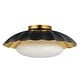 preview thumbnail 1 of 8, Maxim 18059 Primrose 16" Wide Flush Mount Ceiling Fixture Black / Gold Leaf