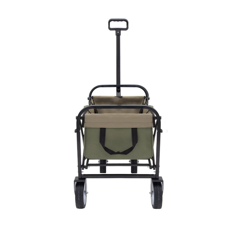 Foldable Wagon with Straps, Beach & Utility Cart, 225lb Capacity