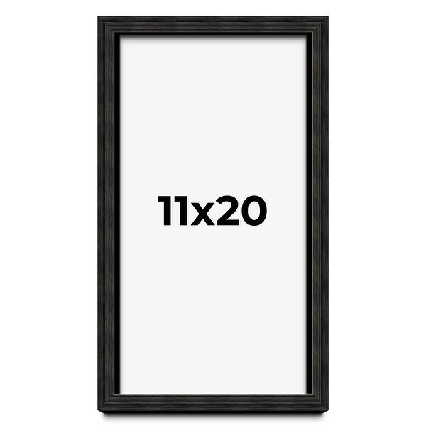 11x20 Shadow Box Black Rustic Barnwood Display Frame | 1.125 Inch - Bed ...