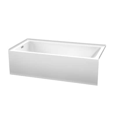 Wyndham Collection WCBTW16030L18 Grayley 60" Three Wall Alcove Acrylic
