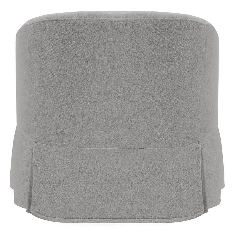 Luke Faux Slipcovered Swivel Accent Chairs for Living Room