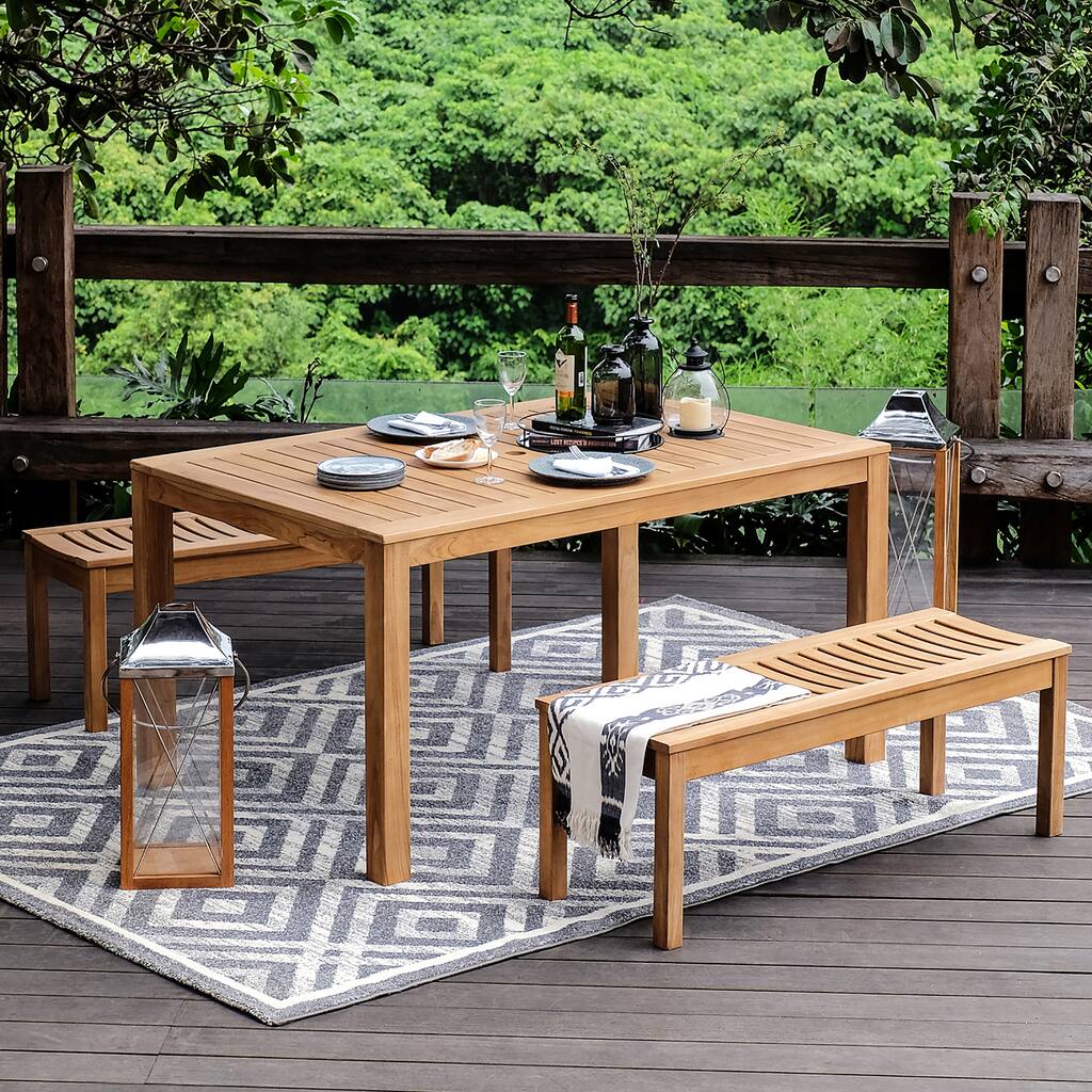 Cambridge Casual Paxton 3-piece Teak Patio Dining Set