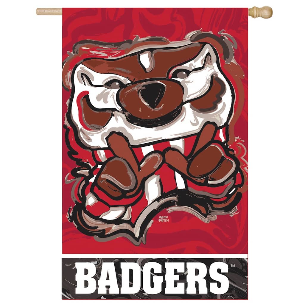 Wisconsin Mascot, Suede House Size Justin Patten