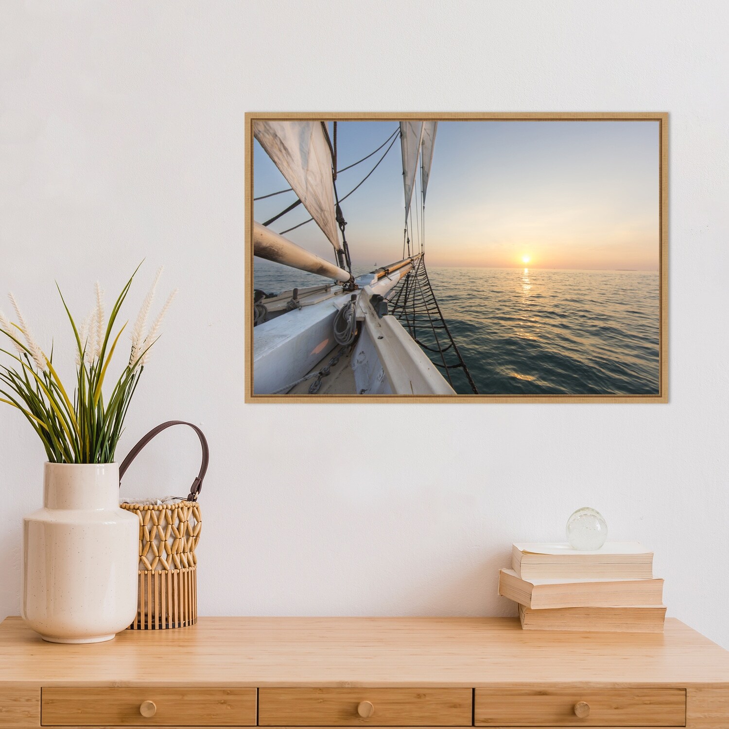The Schooner Western Union in Key West, Florida Canvas Print by The Titled  Flamingo
