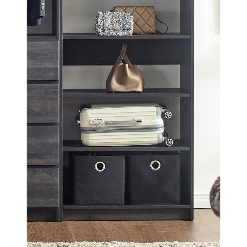 Prosper Gray Freestanding Walk in Wood Closet System