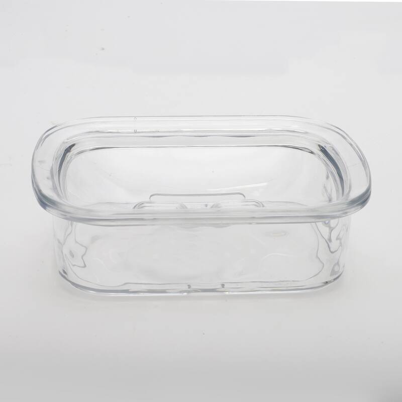 Waterproof with Cover Soap Holder for Bathroom 5.51"x4.13"x1.65" 1 Pc