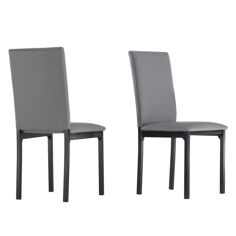 Darcy Espresso Metal Upholstered Dining Chair (Set of 2) by iNSPIRE Q Bold - Grey