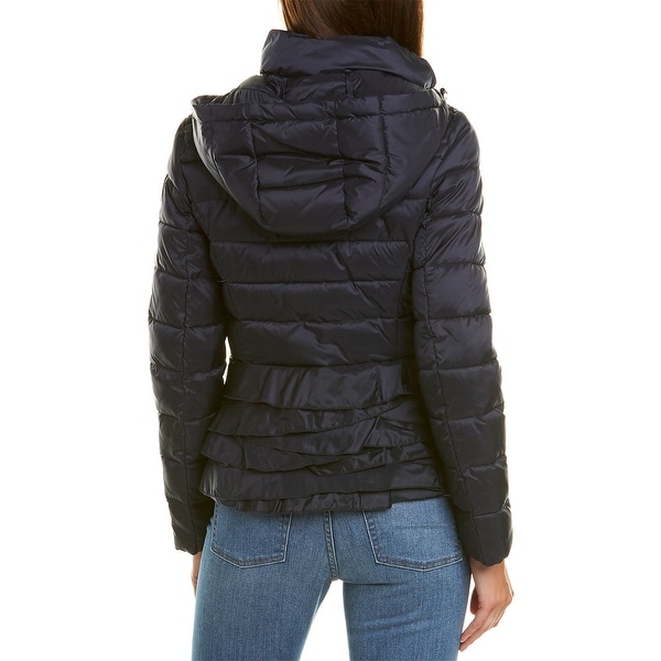 T tahari zoey packable ruffle coat on sale