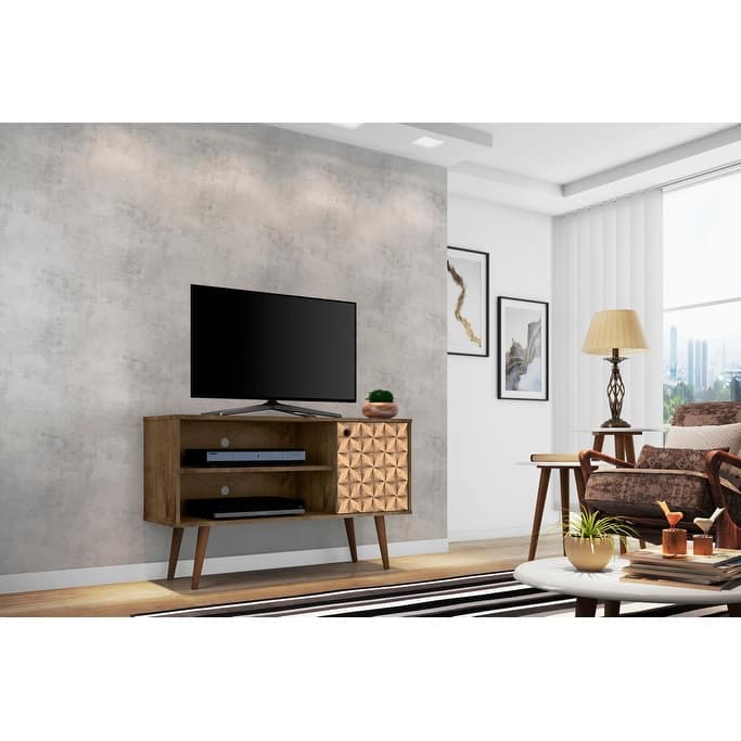 Mid-century Modern Liberty 2-shelf TV Stand