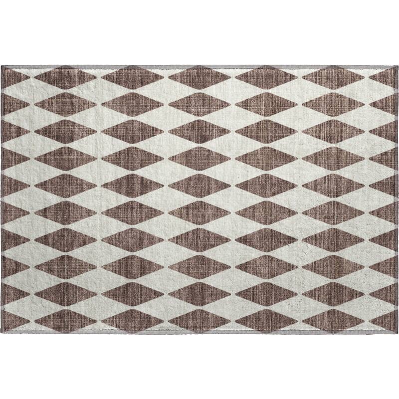 Premium Washable Super Soft Modern Diamond Mayfield Rug