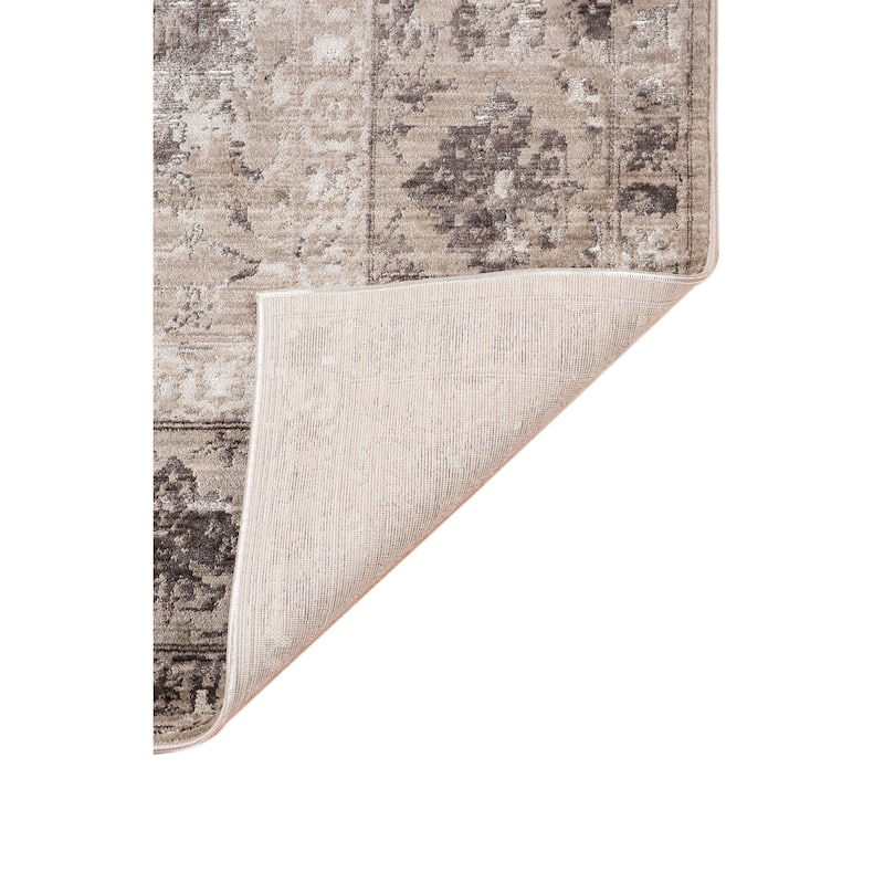 Savannah Knox Gray Polyester Area Rug