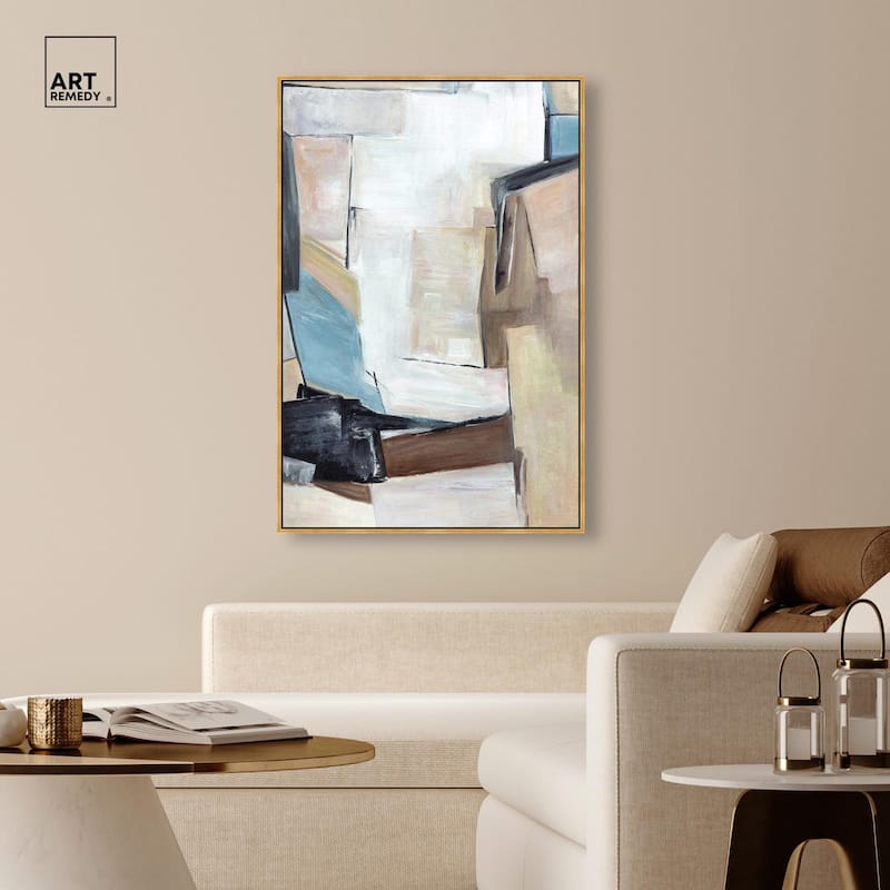 Joy Filled Shapes Canvas by Art Remedy