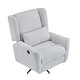 preview thumbnail 28 of 45, Boucle Metal Base Power Recliner Chair with 360° Swivel, 90°-165° Adjustable Backrest, Extended Footrest