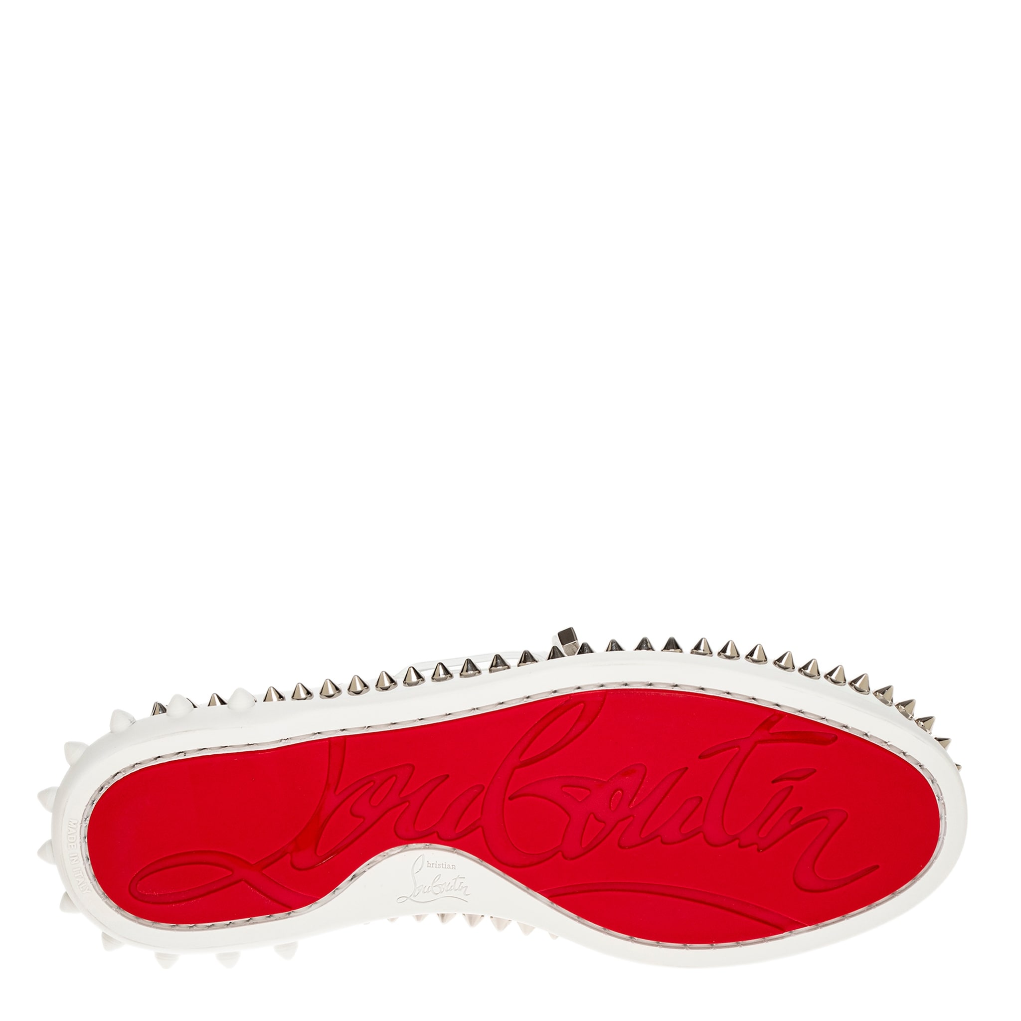 Christian Louboutin Gerockel Loafers(PLEASE REQUEST YOUR SIZE FOR PURCHASING) Christian Louboutin Gerockel Donna Flat White Leather Boat  main image 3