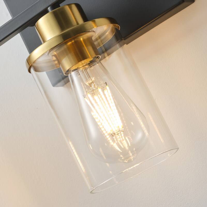 Starsky 3-Lights 23in Dimmable Bathroom Vanity Light Modern Wall Sconce Lighting with Glass Shade