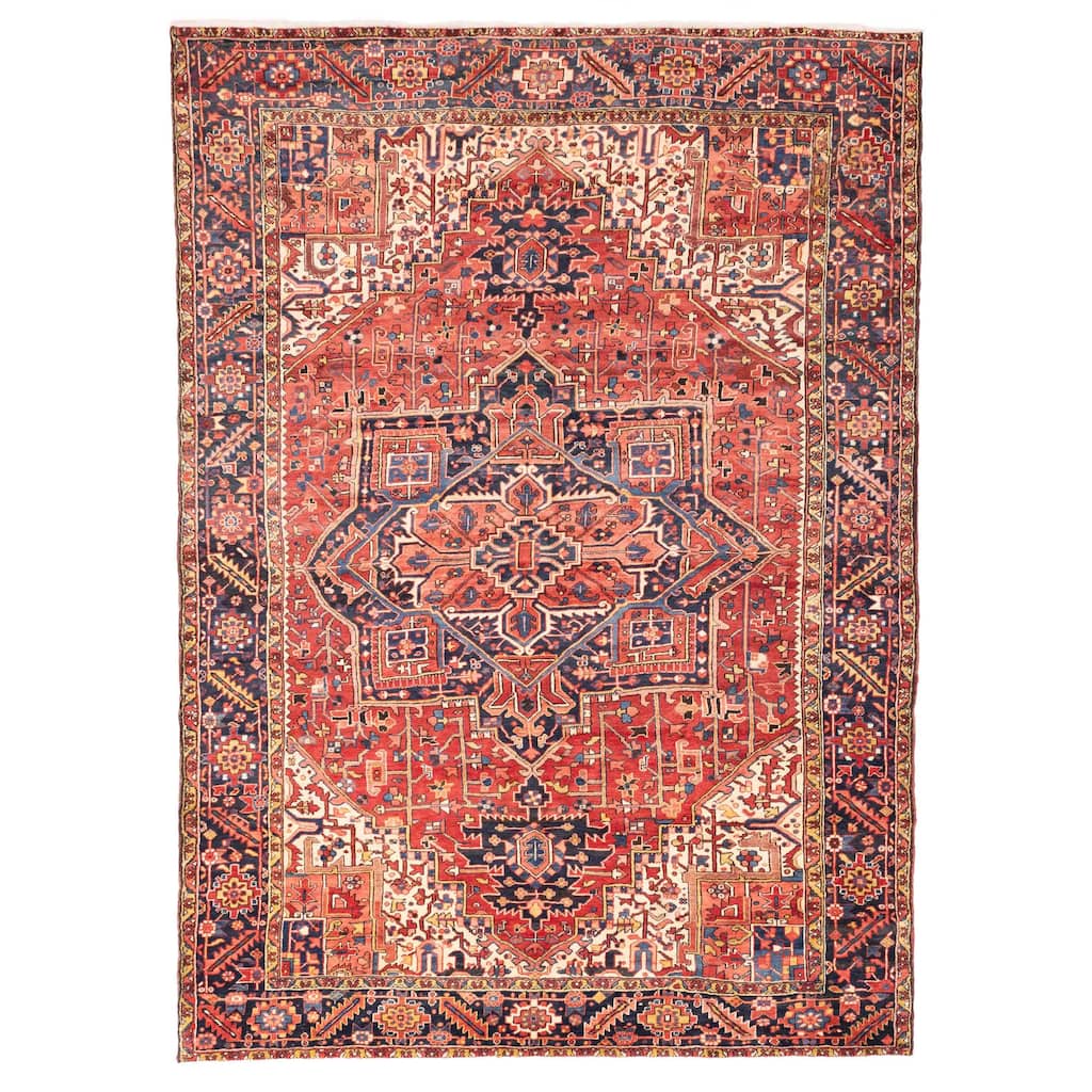 ECARPETGALLERY Hand-knotted Sarabi Red Wool Rug - 8'8 x 11'10