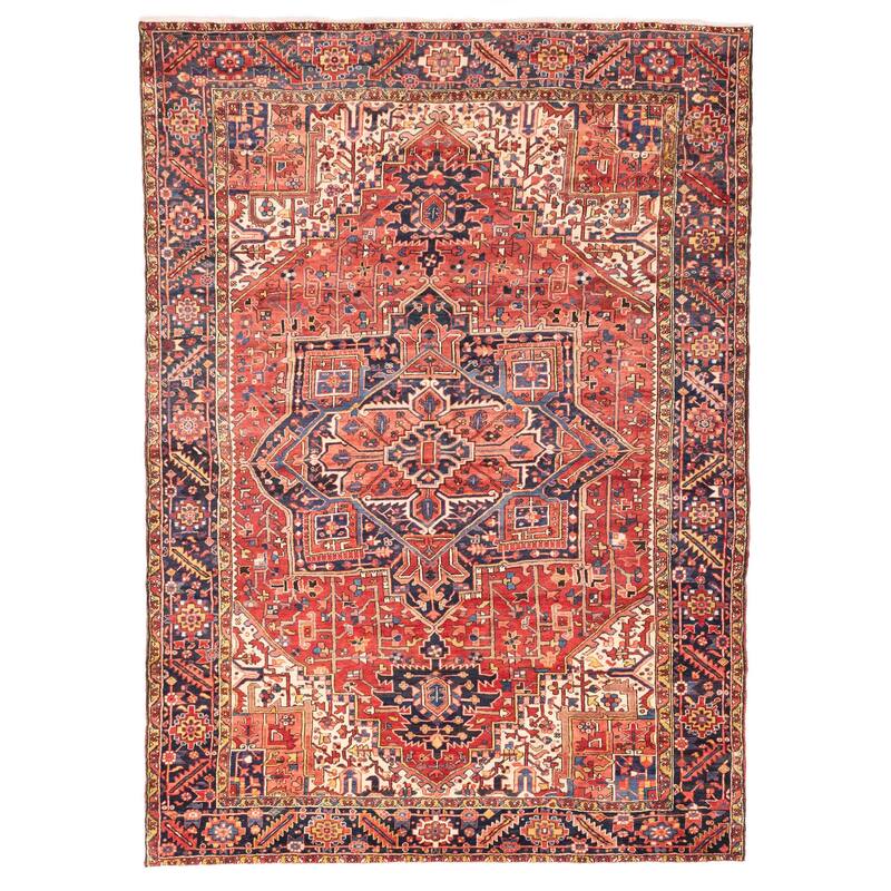 ECARPETGALLERY Hand-knotted Sarabi Red Wool Rug - 8'8 x 11'10