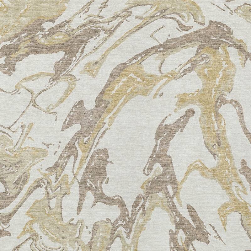 HomeRoots Abstract Transitional Rectangle Outdoor Rug