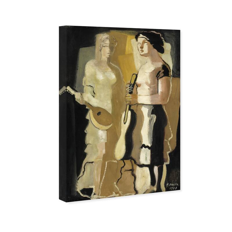 Wynwood Studio Canvas Music and Dance Musicians By Yrjo Ollila Gold and Ochre Modern & Contemporary Wall Art Canvas Print