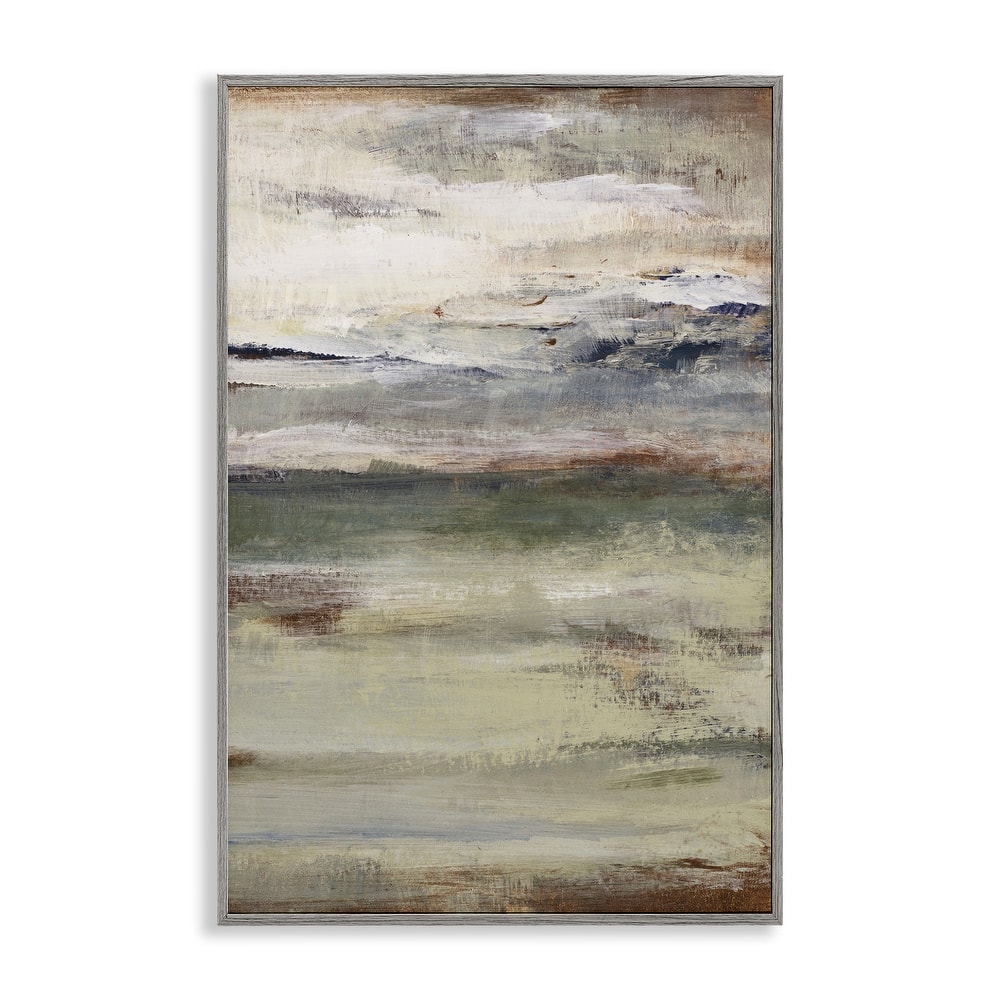 Stupell Earthy Abstract Layers Framed Giclee Art Design By Lanie Loreth